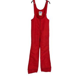 Topher red Vintage ski suit with suspenders snow suit pants Overalls Size L